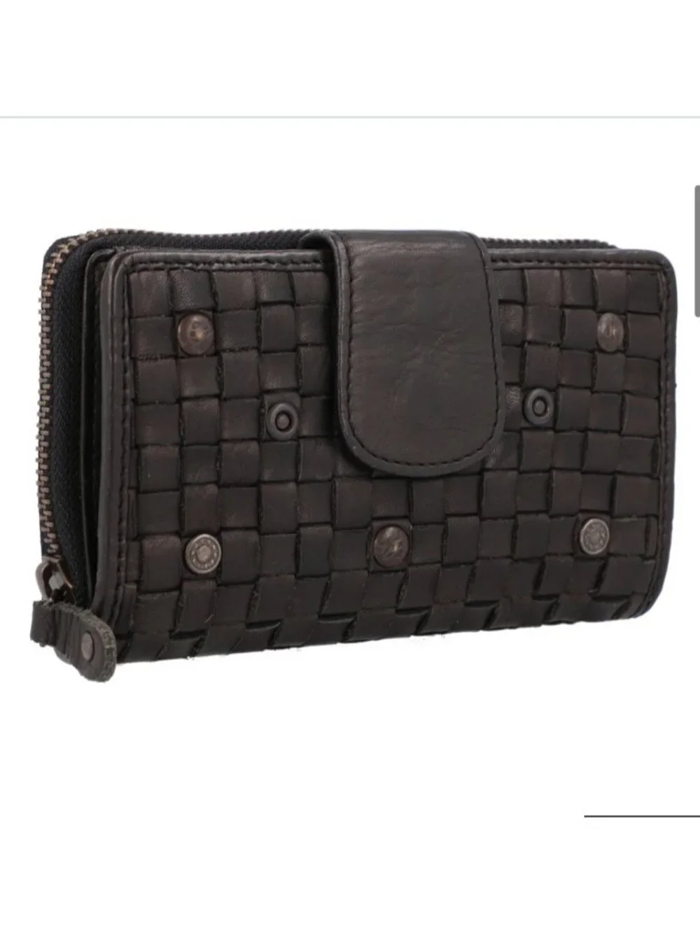 Harbour 2nd Lucinda Leather Wallet RFID Protection Dark Ash